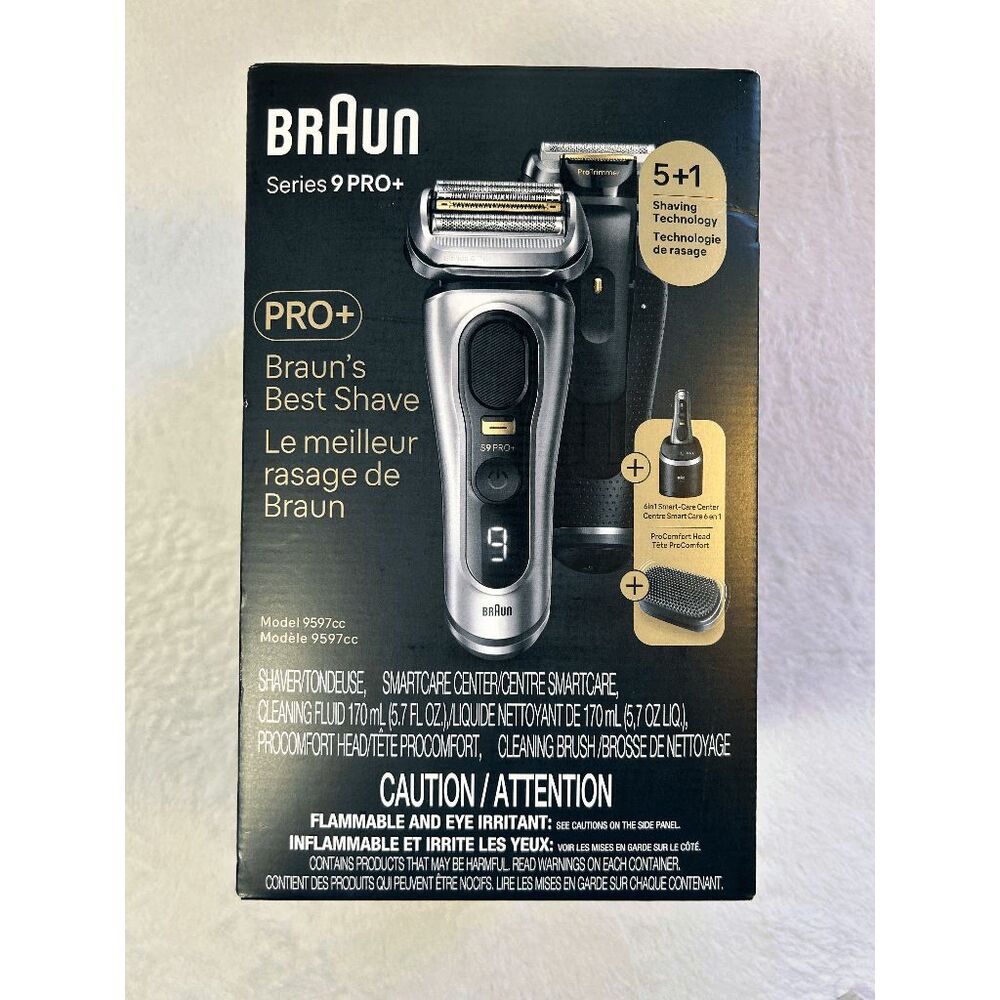 Braun Series 9 PRO+ Electric Shaver w/ Cleaning Base and Charger 6 in 1 Razor - Picture 12 of 12